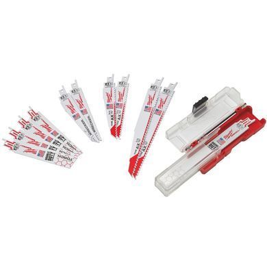 Reciprocating saw blade set Milwaukee Sawzall 5-18 TPI 150-230 mm 12 pcs (49222229)