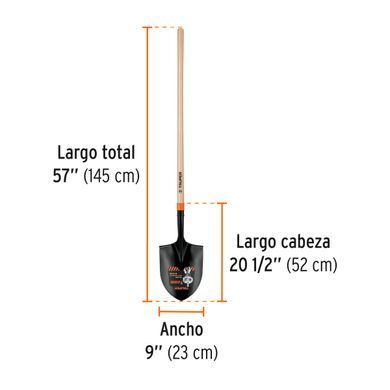 Bayonet shovel Truper 1450 mm 2000 g (PIR-P)