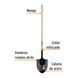 Bayonet shovel Truper 1450 mm 2000 g (PIR-P)