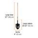 Bayonet shovel Truper 1450 mm 2000 g (PIR-P)