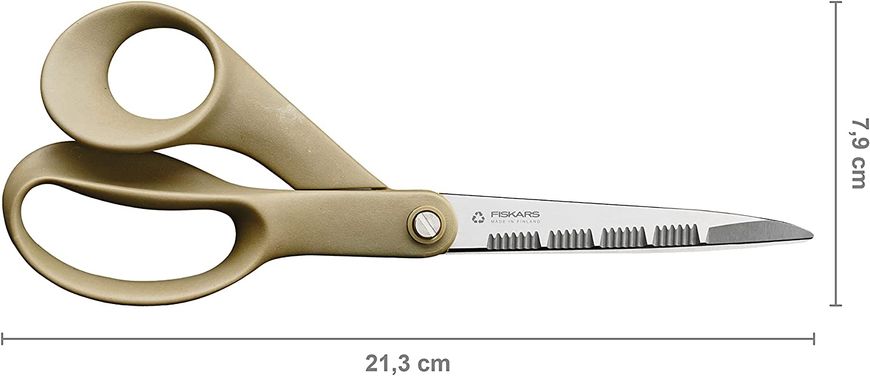 Ножиці садові з зубчастою кромкою Fiskars ReNew 210 мм 0.086 кг (1062544)