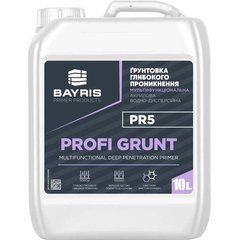 Deep-penetrating primer Bayris Profi Grunt PR5 multifunctional 10 l 150-200 ml/m² (Б00002245)
