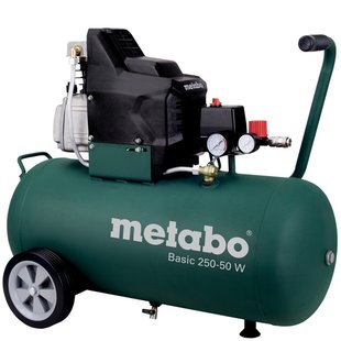 Компресор поршневий мережевий Metabo Basic 250-50 W 1500 Вт 50 л (601534000)