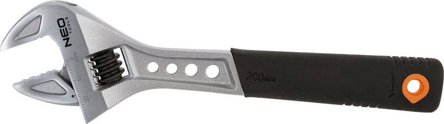 Ключ рожково-розвідний 250 мм губки 0-33 мм рукоять обгумована NEO 03-012