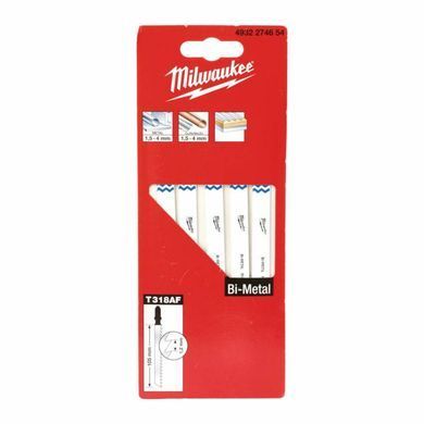 Сanvas for jigsaw Milwaukee T318AF 105х1.2 mm 5 pcs (4932274654)