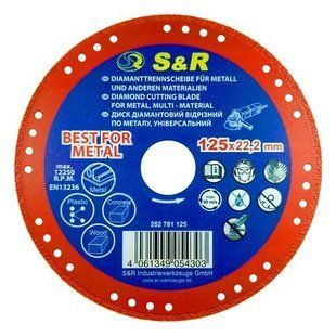 Круг відрізний алмазний S&R 252781125