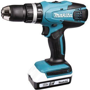 Шуруповерт-дриль акумуляторний Makita 18 В 42 Нм (HP457DWEX4)