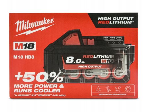 Акумуляторний блок Milwaukee M18 HB8 8 Аг 18 В High Output (4932471070)