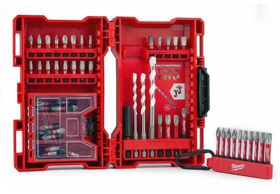 Bits and drills set Milwaukee Shockwave Impact Duty 1/4" 54 pcs (4932479855)