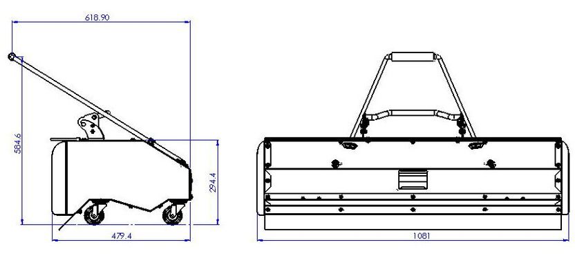 Машина підмітальна бензинова Zipper ZI-KM1000 4800 Вт 1000 мм (9120039233222)