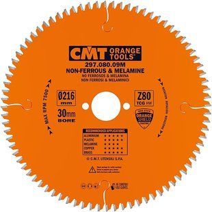 Saw disc on metal СМТ 216х30 mm 80 teeth (297.080.09M)