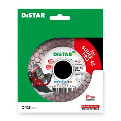 Круг відрізний алмазний Distar Edge Dry Slider 1A1R 125х1.6 мм 1.2х25х30 мм (10115502020)