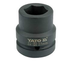 Головка торцева 1 "27 мм 6-гранна ударна Yato YT-1183