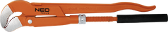 Ключ трубний важільний 0.5 "235 мм S-подібний губки 02 - 120 мм NEO 02-120