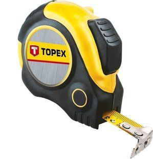 Рулетка вимірювальна Topex 5 м х 25 мм 27C365