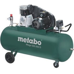 Компресор поршневий мережевий Metabo Mega 520-200 D 601541000