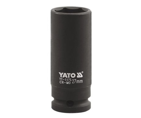 Головка торцева 1 "27 мм 6-гранна ударна подовжена Yato YT-1175