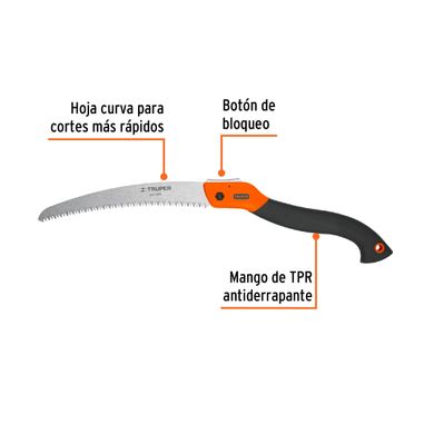 Ножівка садова складана Truper 250 мм 5 TPI (STP-10PC)