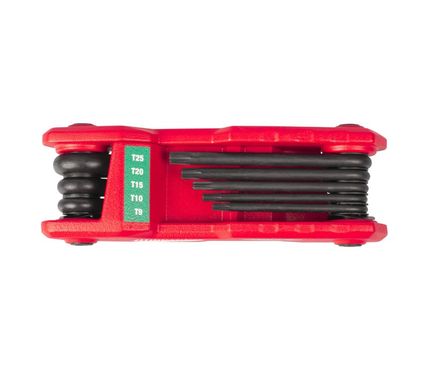 Набір ключів шестигранників Torx Milwaukee складаний T9-T40 8 шт (4932480979)