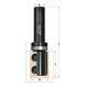Straight edge milling cutter CMT 16 х 8 mm (656.160.11)
