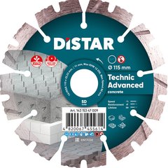 Diamond cutting disc Distar Technic Advanced 1A1RSS 115х2.2х22.23 mm (14315347009)