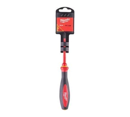Dielectric screwdriver Milwaukee tri-lobe thin VDE PH1 80 mm (4932471448)