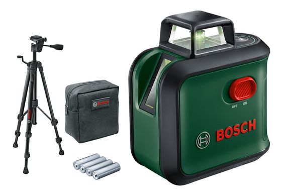 Нівелір лазерний лінійний Bosch AdvancedLevel 360 Set 24 м 0.4 мм/м (0603663B04)