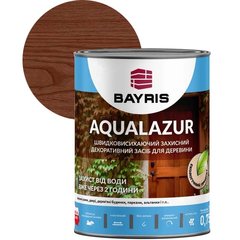 Засіб захисний декоративний для деревини Bayris Aqualazur 0.75 л горіх (50210743)
