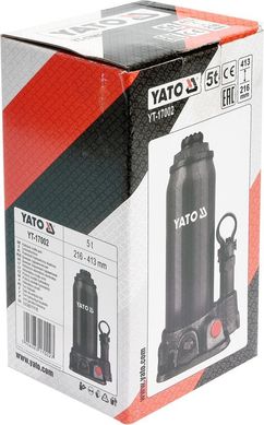 Домкрат гідравлічний пляшковий Yato YT-17002