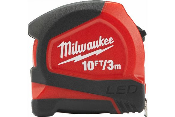 Рулетка вимірювальна Milwaukee 3 м 12 мм LED підсвічування (48226602)