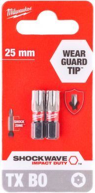 Bits set Milwaukee Shockwave TX BO25 25 mm 2 pcs (4932471583)