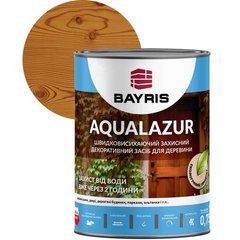 Засіб захисний декоративний для деревини Bayris Aqualazur 0.75 л каштан (50210744)