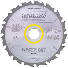 Диск пильний Metabo PowerCut Wood - Professional 160 мм 20 мм (628002000)