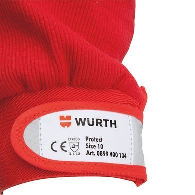 Рукавиці робочі Wurth Protect EN 388 EN 420 р.8 (0899400132)