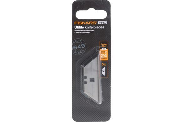 Лезо трапецієподібне Fiskars Pro CarbonMax 61 мм 5 шт (1027229)