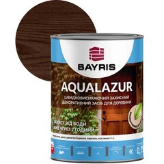 Засіб захисний декоративний для деревини Bayris Aqualazur 0.75 л коричневий (Б00000462)