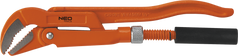 Ключ трубний важільний 1 "330 мм губки 45 ° NEO 02-126