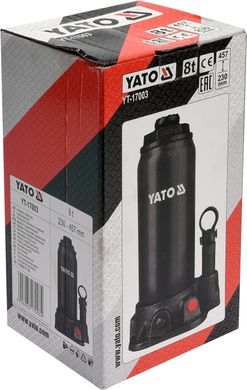 Домкрат гідравлічний пляшковий Yato YT-17003