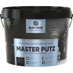Шпаклівка акрилова фінішна Bayris Master Putz 17 кг 1 кг/м² (Б00002824)