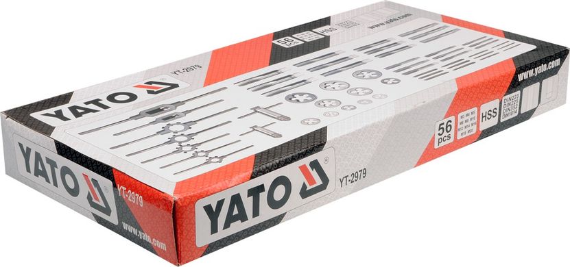 Набір плашок та мітчиків YATO M3 M20 (YT-2979)
