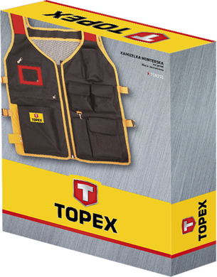 Жилет для інструментів TOPEX 79R255, XL, XL-56 (116/124 см), 188/194 см