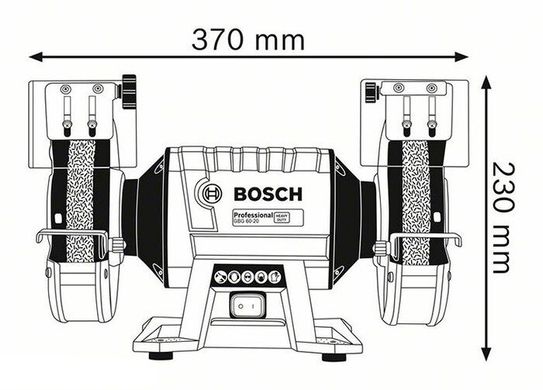 Верстат точильний Bosch 350 Вт (GBG 60-20)