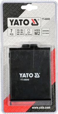 Набір свердел-мітчиків YATO M3-M10 60 мм (YT-44849)