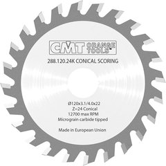 Wood sawing disc СМТ Xtreme single-body 120х22 mm 24 teeth (288.120.24K)