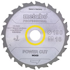 Диск пильний Metabo PowerCut Wood - Professional 210 мм 30 мм (628007000)