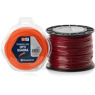 Струна для тримера Husqvarna Opti Quadra Donut red 3 мм 48 м (5976689-20)
