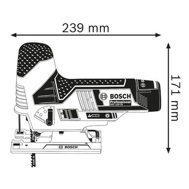 Лобзик акумуляторний Bosch GST 12V-70 12 В 70 мм (0615990M40)