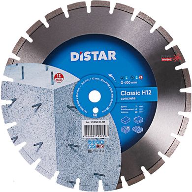 Круг відрізний алмазний Distar Classic H12 1A1RSS/C1-W 404х3.5 мм 2.5х25.4 мм F4 (12185004121)