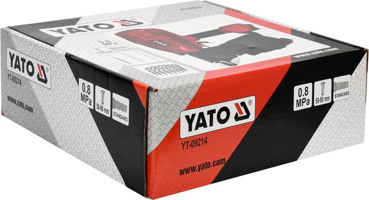 Пневмопістолет цвяхозабивний YATO 90 мм 8 бар (YT-09214)
