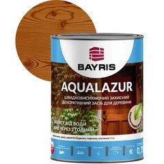 Засіб захисний декоративний для деревини Bayris Aqualazur 0.75 л тік (Б00000150)